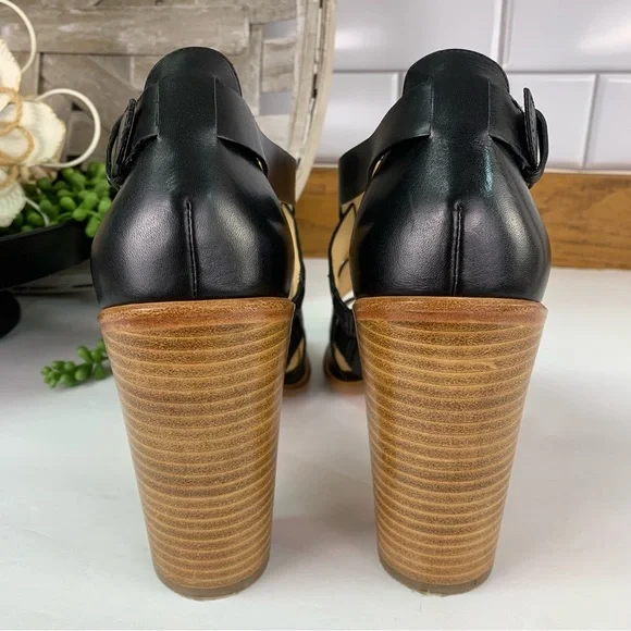 Cole Haan Cameron Block Heel Strappy Leather Sandals - Picture 8 of 12